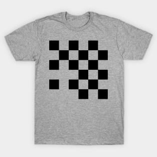 checkboard geometric design T-Shirt